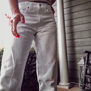 vintage white levi jeans